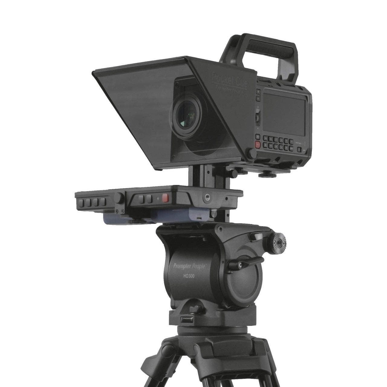 Pocket Cue V3- Compact And Modular Smart Phone Teleprompter With 1800 NIT Battery Capable 4K Monitor With Free Stand Kit
