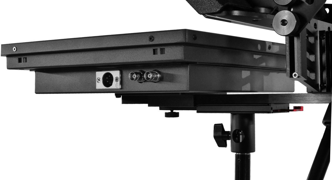 ProLine Plus 12" Freestanding Teleprompter With A Pro 400 NIT HDMI | 3G-SDI Teleprompter With 65/35 Optical Quality Glass | Free Professional Software Included