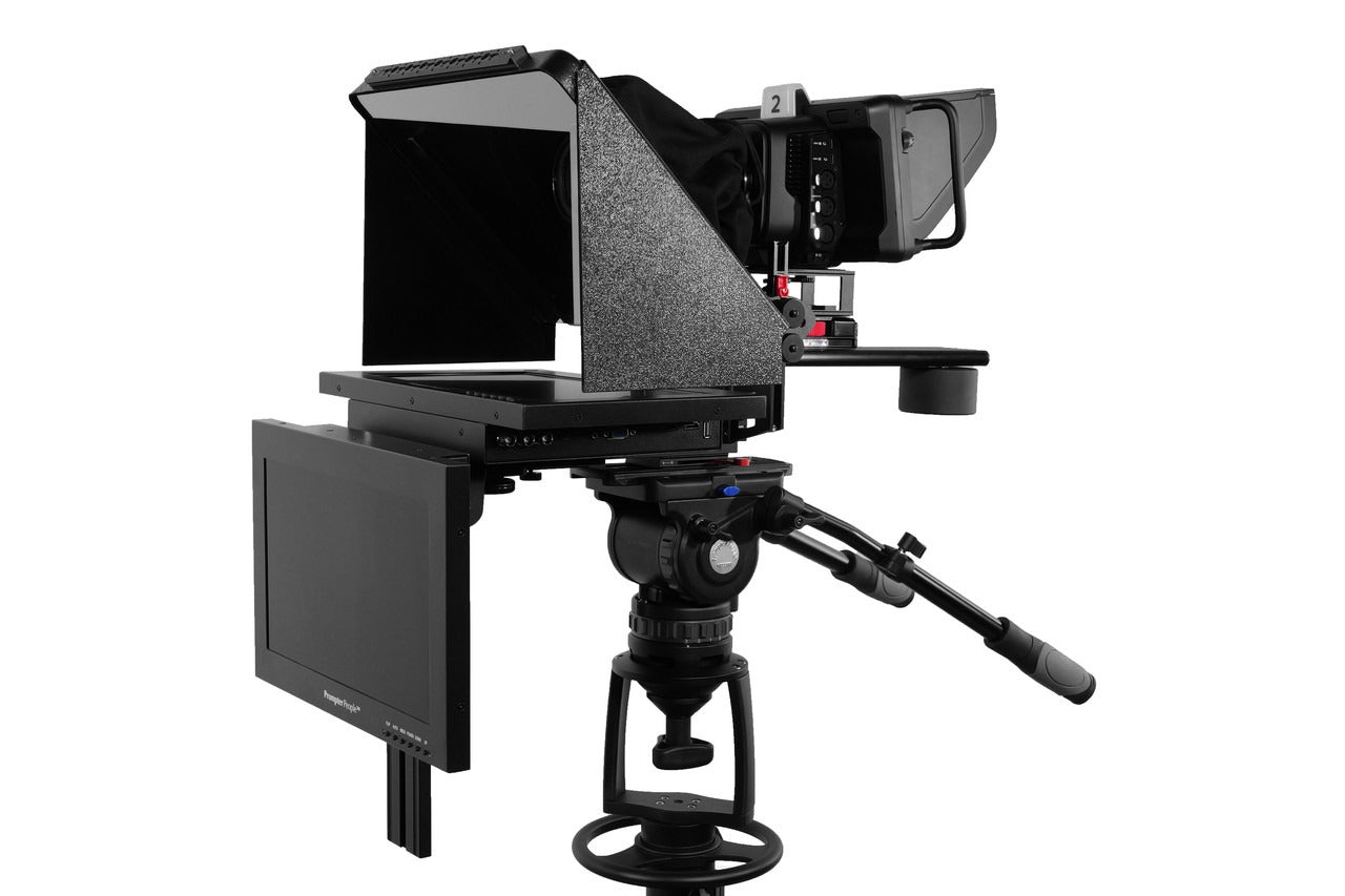 ProLine Plus 12" Widescreen Teleprompter With 400 NIT, 3G-SDI/HDMI Monitor And 12" Talent Monitor