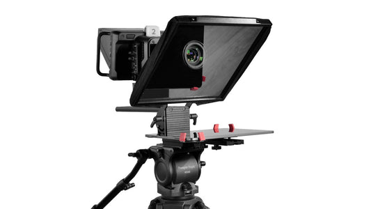 Prompter Pal Pro 12" iPad/Tablet Teleprompter With 65/35 Optical Quality Glass And TabGrabber Pro iPad/Tablet Cradle And 15mm Rail Mount Kit