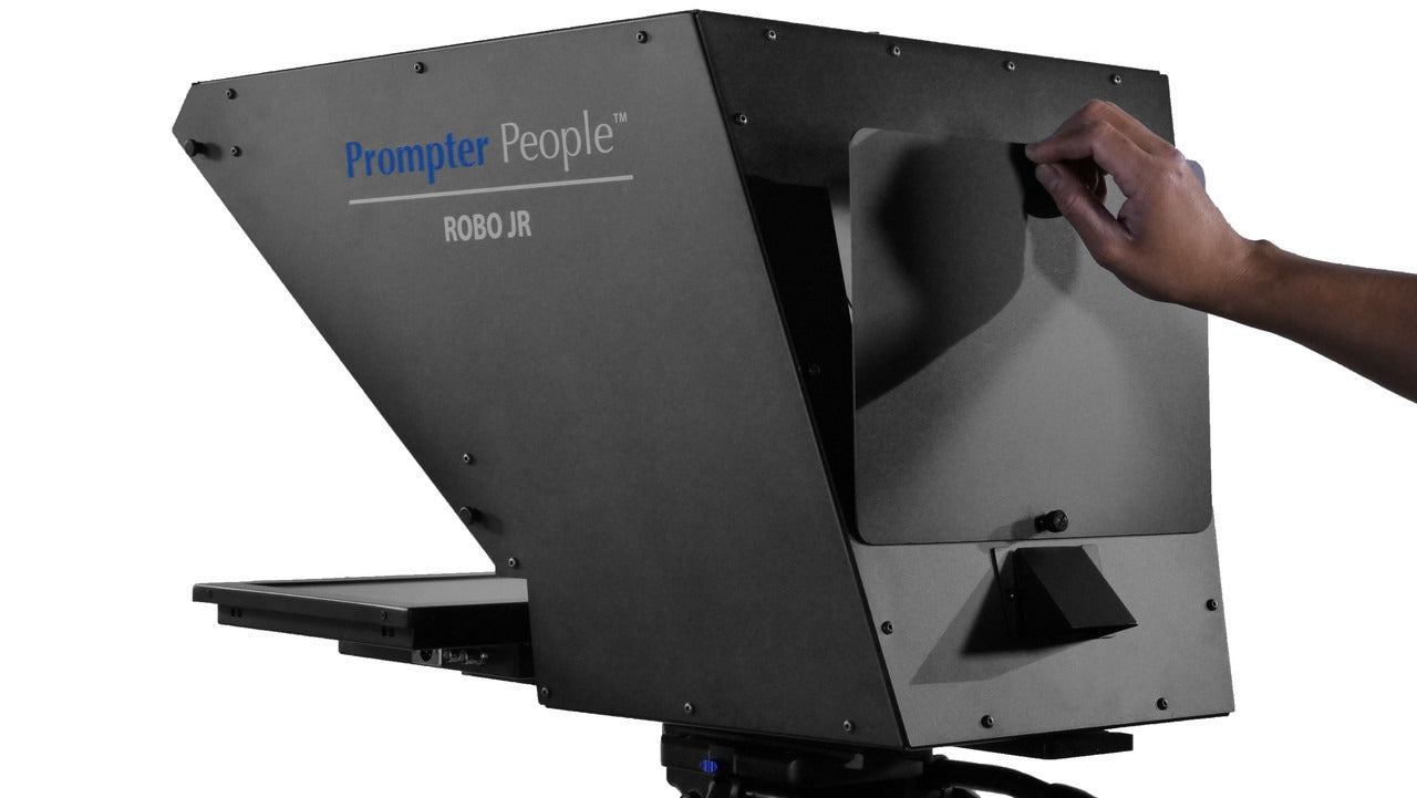 Robo Jr Small PTZ Teleprompter With 17" 4:3 3G-SDI, HDMI 400 NIT Pro Monitor