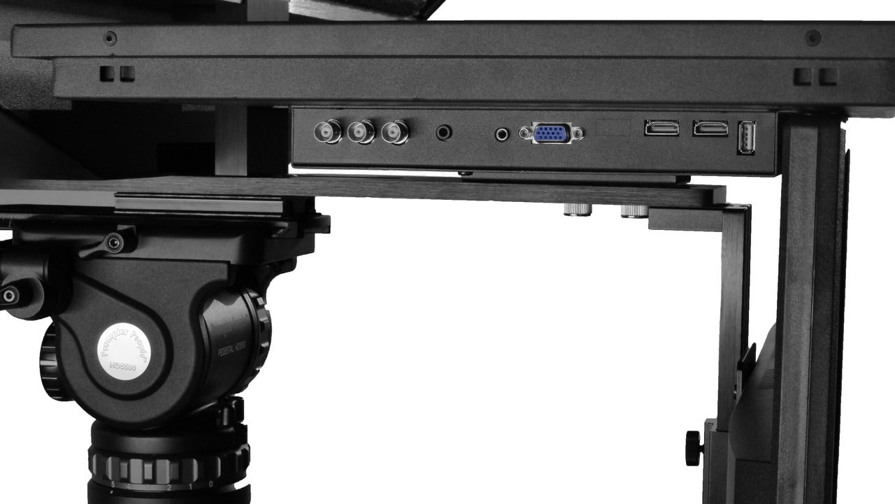 Robo PTZ Teleprompter 21.5" 16:9 3G-SDI, HDMI 400 NIT Pro Monitor With 22" RGB-IPS Talent Monitor