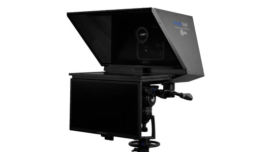 Robo PTZ Teleprompter 24" 16:9 3G-SDI, HDMI 400 NIT Pro Monitor With 24" RGB-IPS Talent Monitor