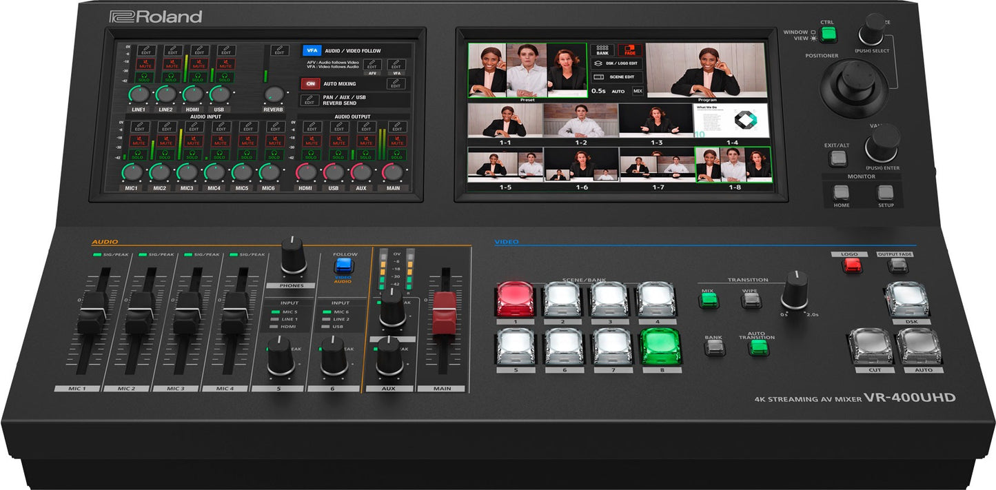 VR-400UHD 4K Streaming AV Mixer