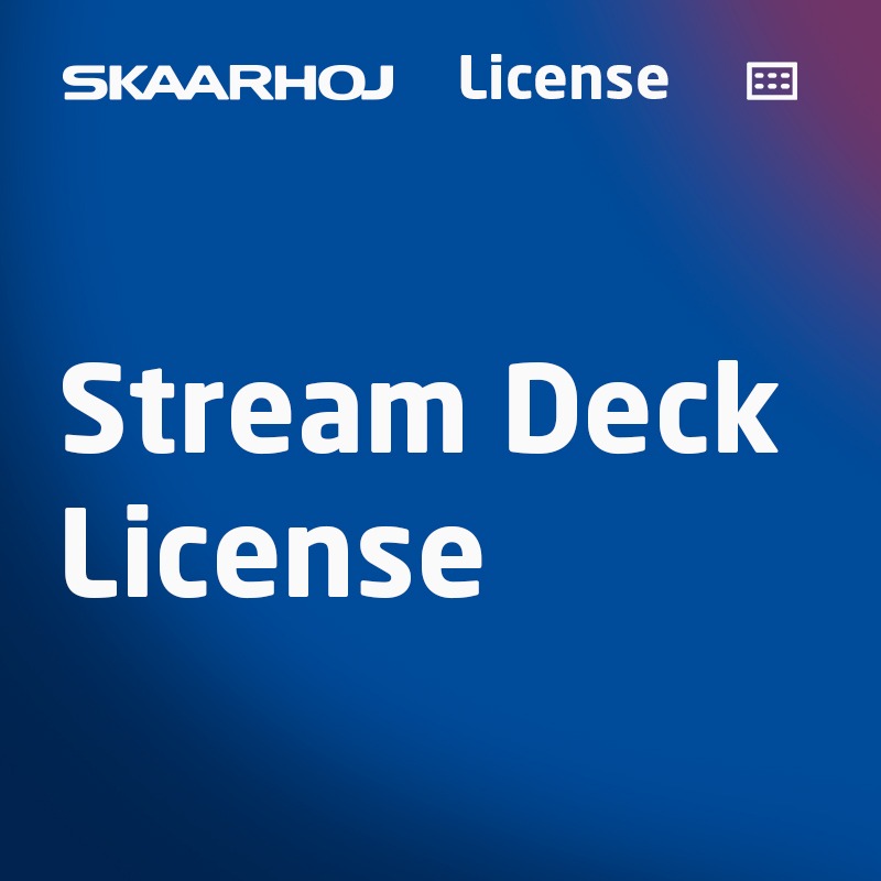 SKAARHOJ Stream Deck Reactor license