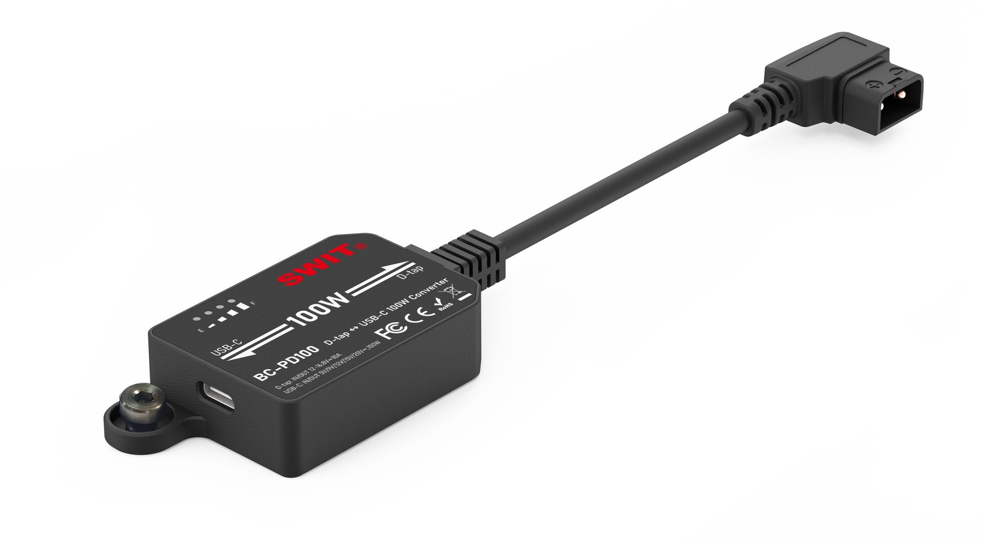 SWIT BC-PD100 | D-tap to USB-C 100W Bi-directional Converter Adaptor with screw bolt