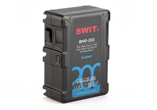 SWIT BIVO-200 | 200Wh 14V/28V 200W High Load B-Mount Battery with OLED and powerful 2xD-taps