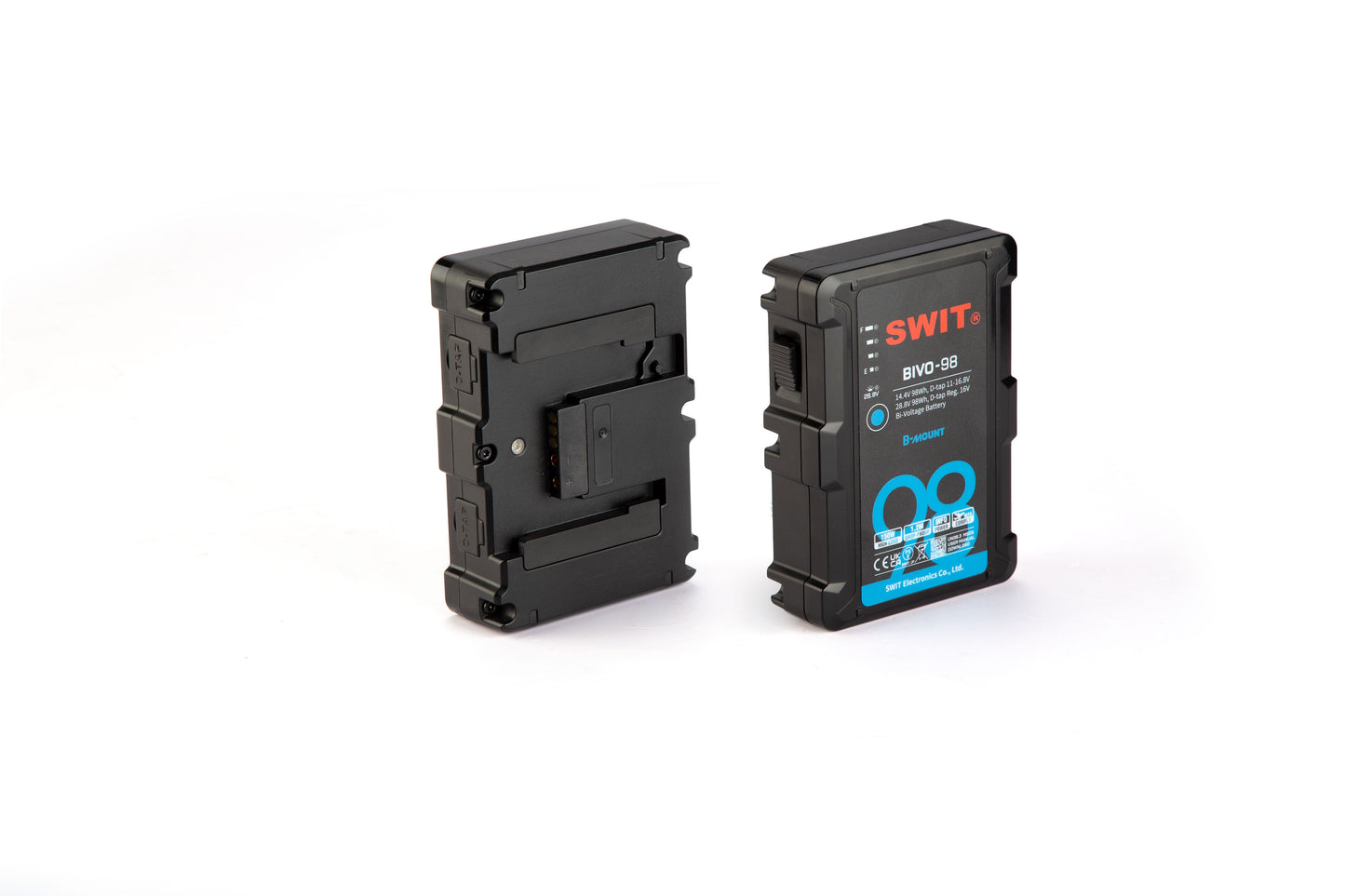 SWIT BIVO-98 | 98Wh 14V/28V 150W High Load B-Mount Battery with powerful 2xD-taps