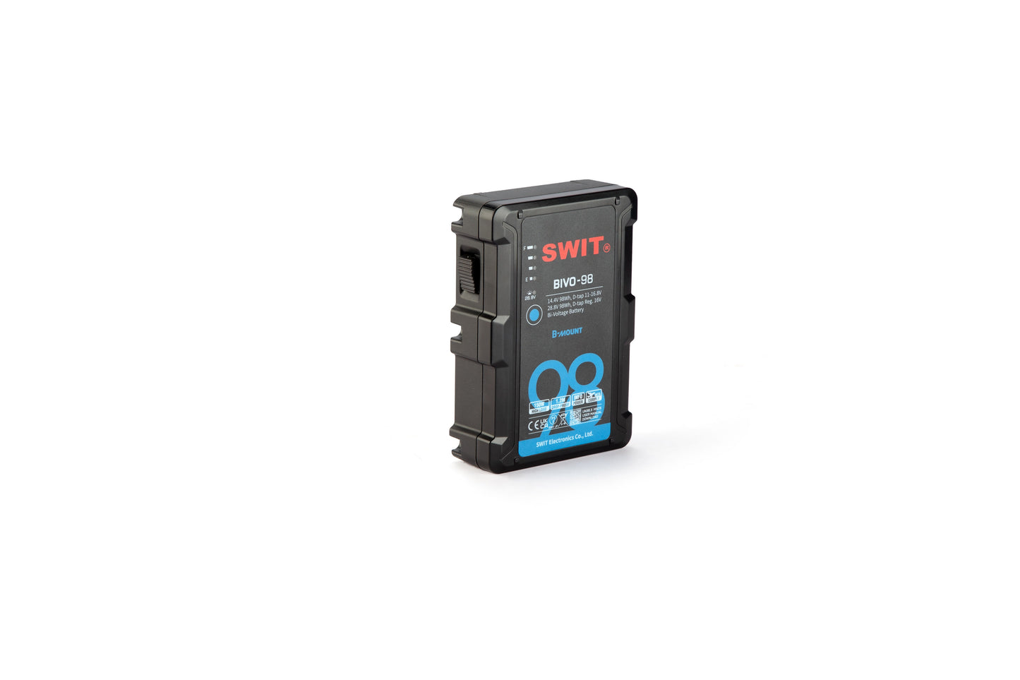 SWIT BIVO-98 | 98Wh 14V/28V 150W High Load B-Mount Battery with powerful 2xD-taps