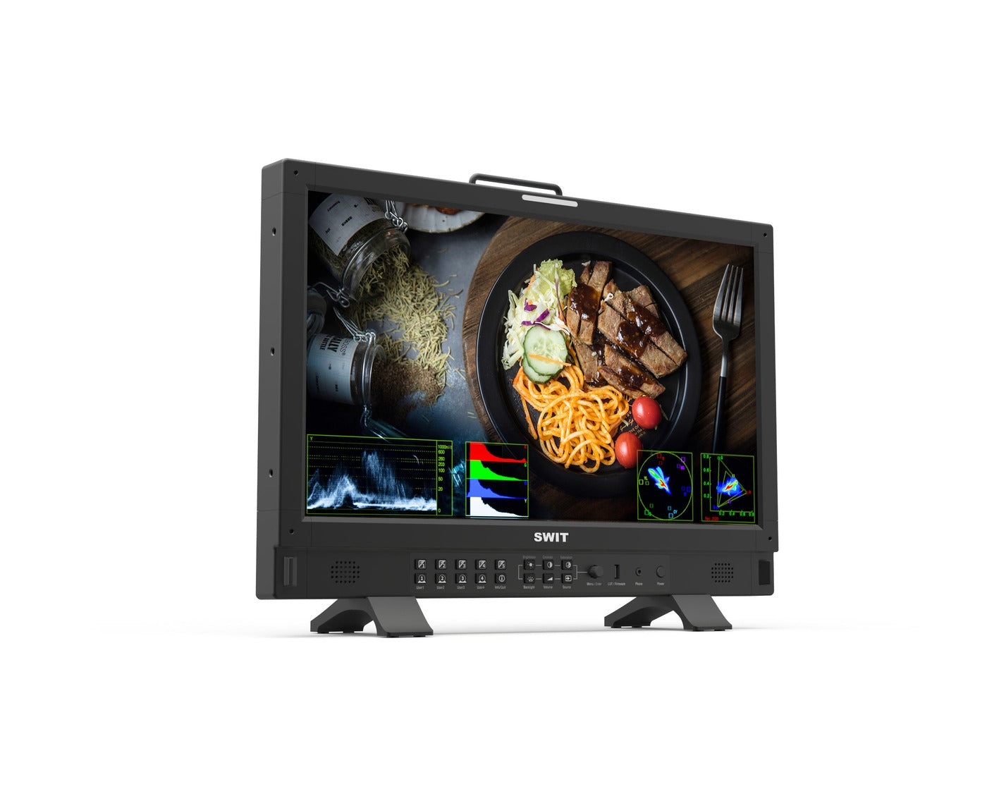 SWIT BM-H215HDR | 21.5" 12G-SDI 4K QD-LED High-bright HDR 100%DCI-P3 Zero-Delay professional FHD Monitor with Auto-Calibration