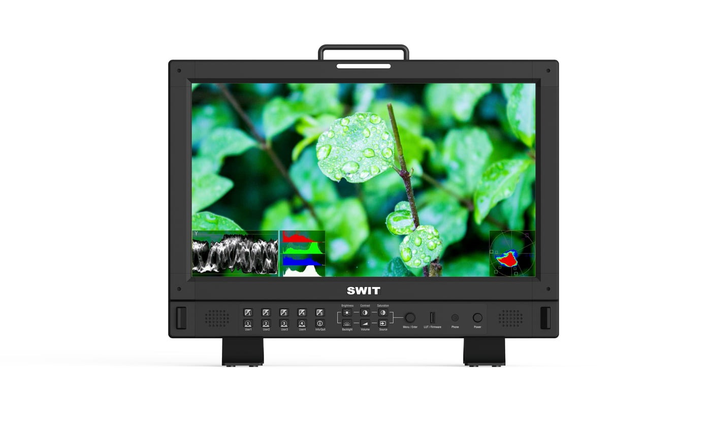 SWIT BM-U175 | 17" 8K 4x12GSDI HDR Zero-Delay Reference UHD Monitor with Auto-Calibration