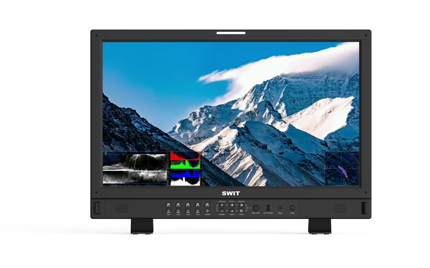 SWIT BM-U245 | 23.8" 8K 4x12GSDI UHD HDR Zero-Delay Monitor
