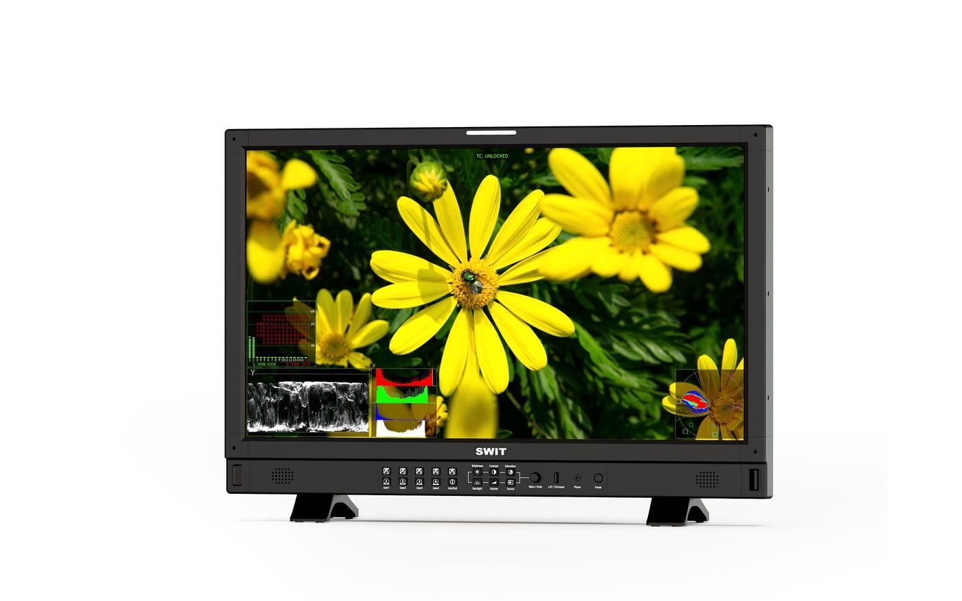 SWIT BM-U275HDR-8K | 27" 8K High-Bright 4x12GSDI HDR Zero-Delay UHD Monitor with AI-Calibration