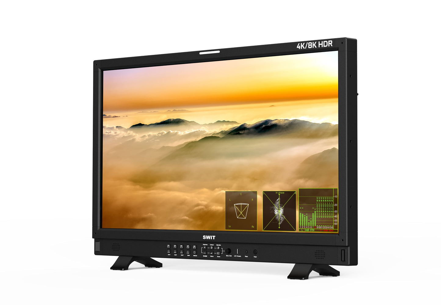 SWIT BM-U325HDR | 31.5" QLED 8K High-Bright 4x12GSDI HDR Zero-Delay DCI-4K Monitor with AI-Calibration. ---~3 months LeadTime if no stock