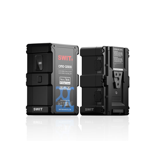 SWIT CIMO-D290S | 290Wh 28V/14V Smart Battery, V-mount, also ideal for long term use or high power draw lights