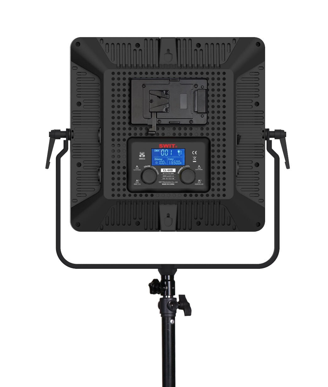 SWIT CL-60D | 1:1 60W 2000Lux Bi-color DMX SMD LED Panel Light, with bag