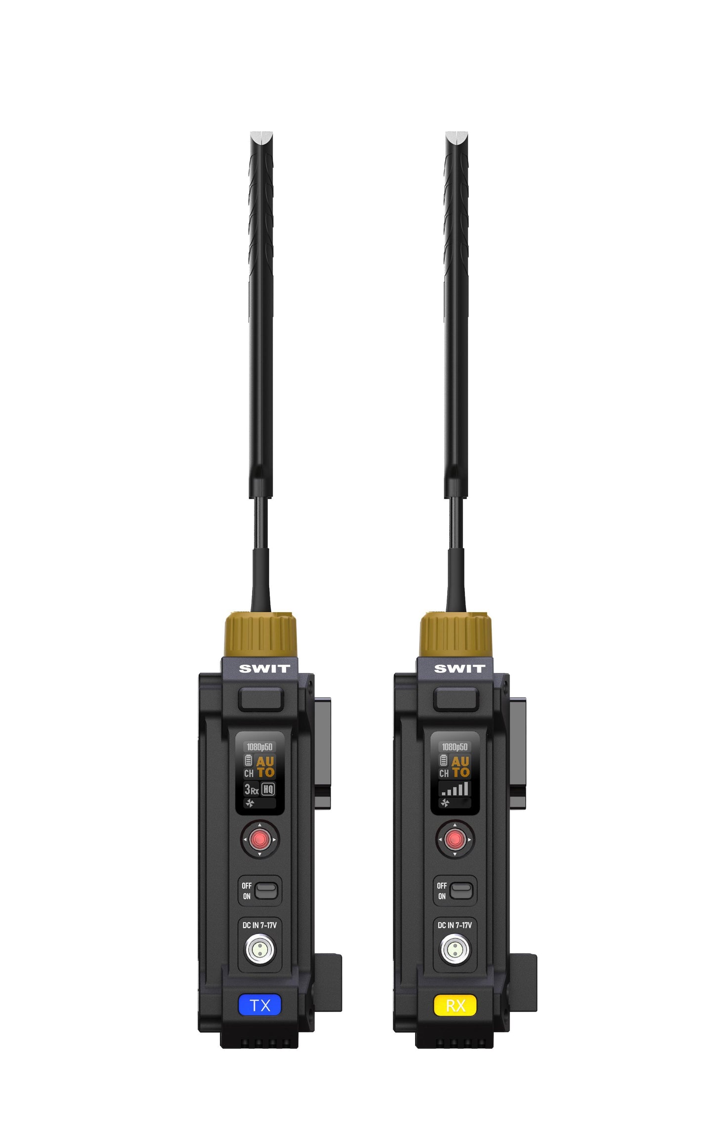 SWIT CREW-V | 4000feet(1200m) 3rd Gen. professional Wireless FHD Video Transmission with dual V-mounts, Super Multicast, Super Anti-interference, No-delay