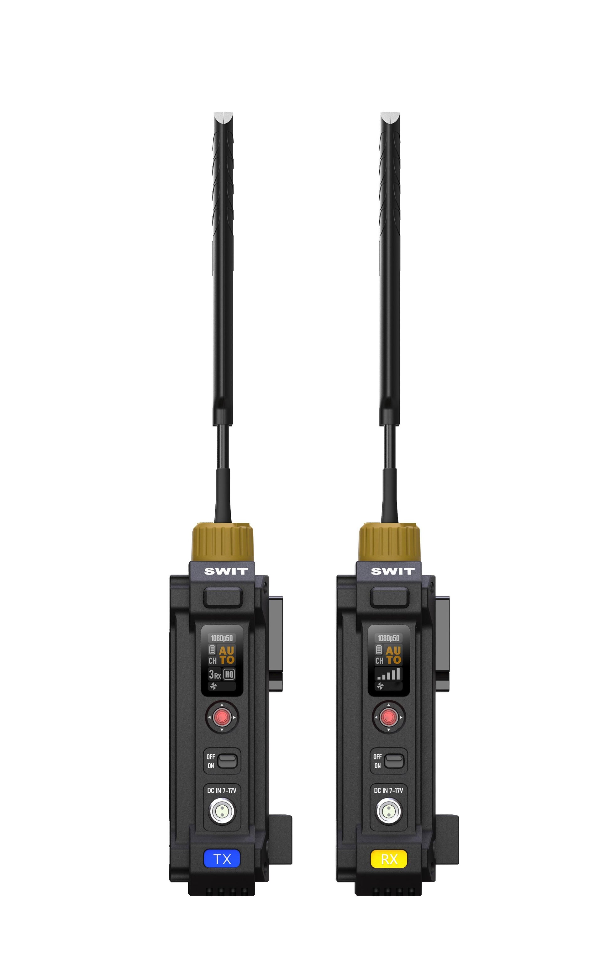 SWIT CREW-V | 4000feet(1200m) 3rd Gen. professional Wireless FHD Video Transmission with dual V-mounts, Super Multicast, Super Anti-interference, No-delay