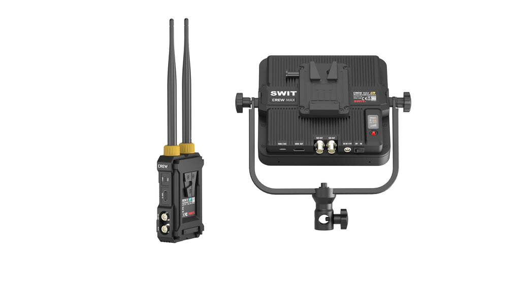 SWIT CREW-V MAX | 10000feet(3000m) 3rd Gen. professional Wireless FHD Video Transmission with Tx V-mount, Super Multicast, Super Anti-interference, No-delay