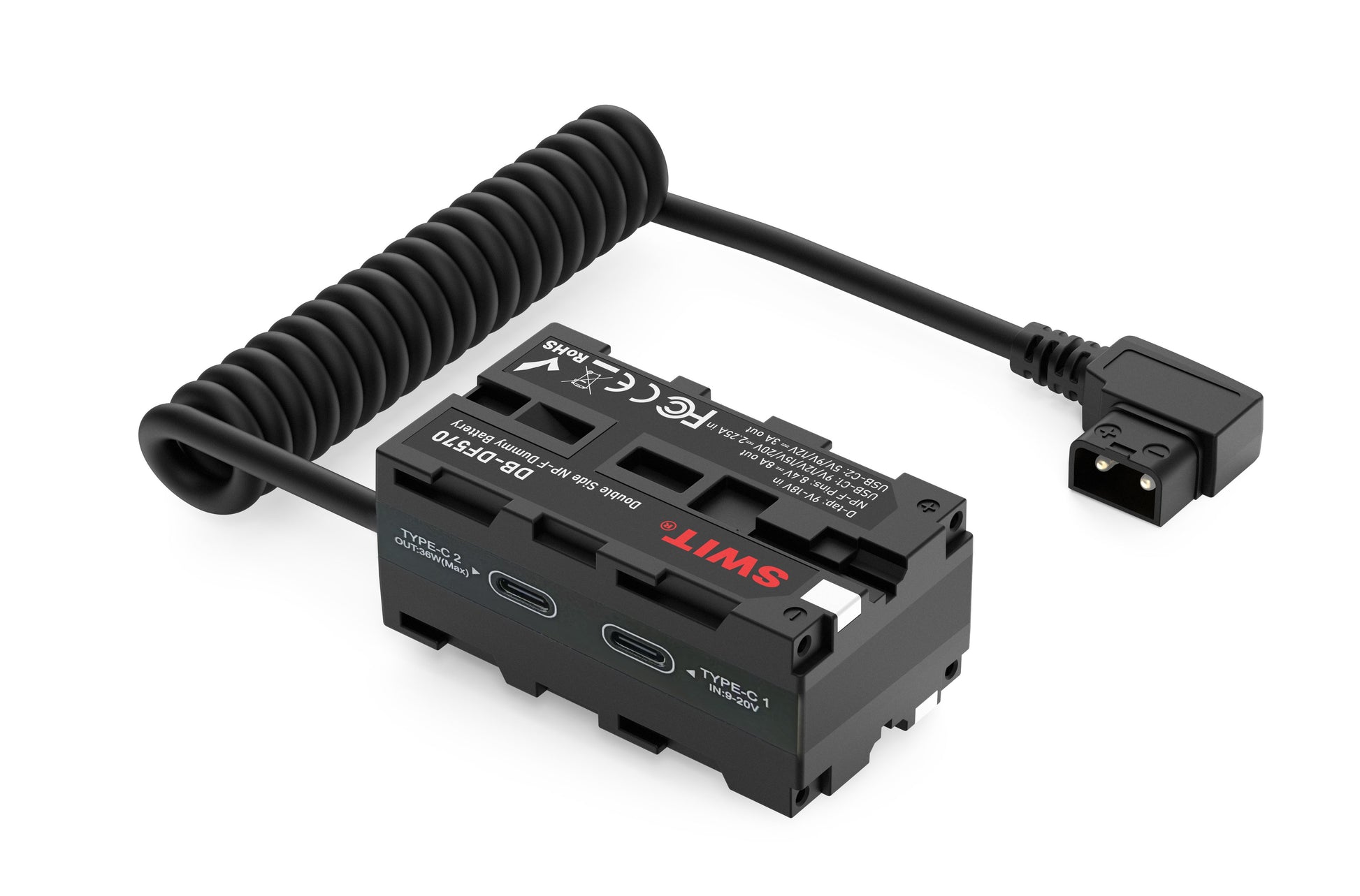 SWIT DB-DF570 | Dual Side NP-F Dummy Battery with USB-C