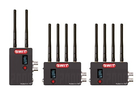 SWIT FLOW2000 Tx+2Rx | 2000feet(600m) new generation Wireless FHD Video 1 Transmitter with 2 Receivers, Super Anti-interference, No-delay