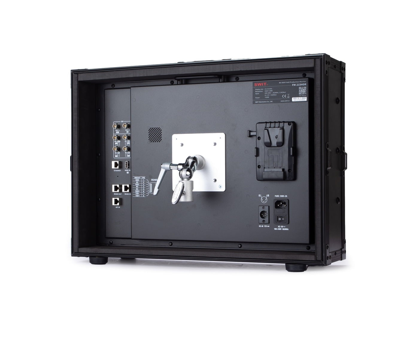 SWIT FM-215HDR | 21.5" professional High-bright FHD Field Monitor with flight case and VESA-tripod adaptor and 12G-SDI 4K QD-LED HDR 100%DCI-P3 Zero-Delay AI-Calibration