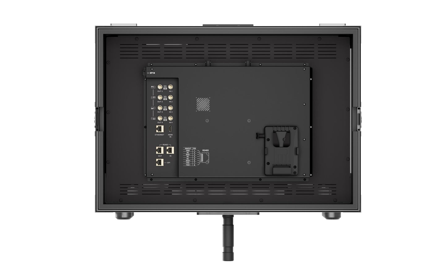 SWIT FM-U245HDR | 24" professional High-bright UHD Field Monitor with flight case and VESA-tripod adaptor and 4x12G-SDI 8K HDR Zero-Delay AI-Calibration