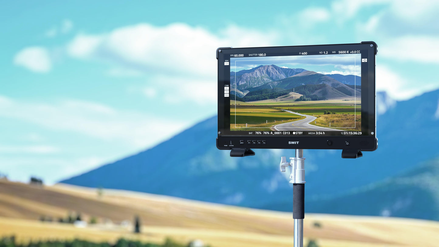 SWIT K21 | 21.5" professional High-bright HDR FHD Field Monitor with reinforced corners, Tripod Adaptor, Sun Hood, V-mount