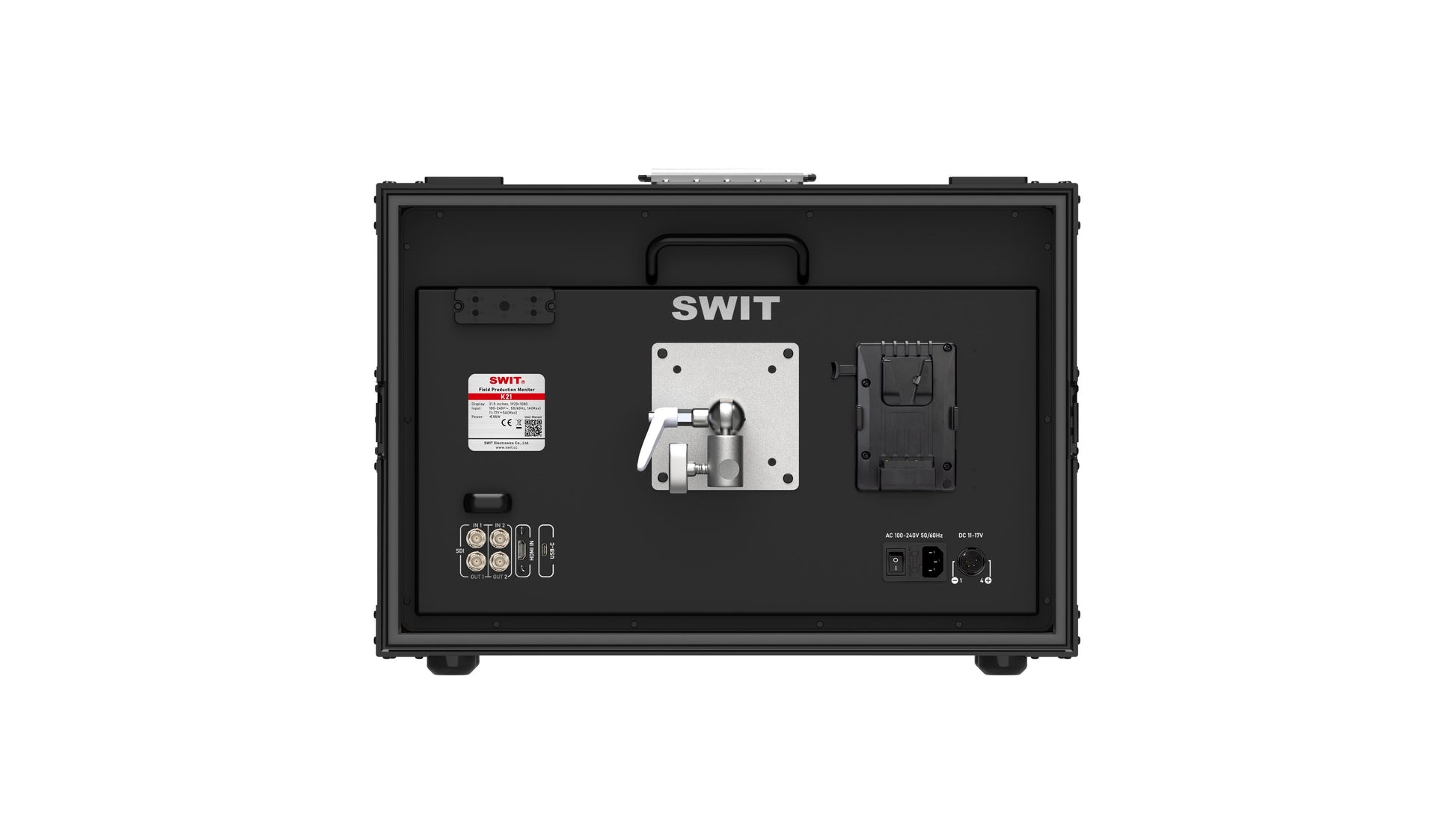 SWIT K21 | 21.5" professional High-bright HDR FHD Field Monitor with reinforced corners, Tripod Adaptor, Sun Hood, V-mount