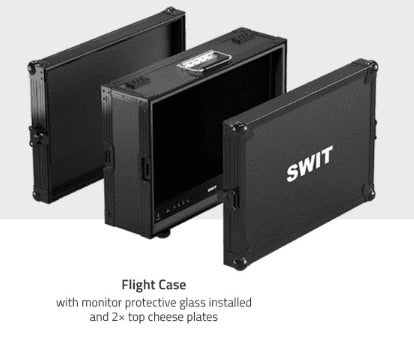 SWIT K21 (in Flight Case) | 21.5" professional High-bright HDR FHD Field Monitor with Flight Case, Tripod Adaptor, Sun Hood, V-mount. ???"K21-FC"