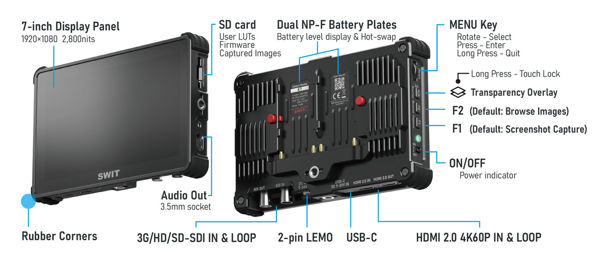 SWIT K7 — K7-parts