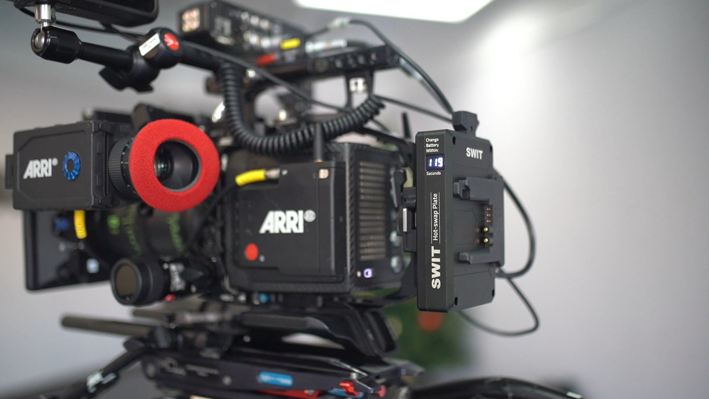 SWIT KA-R30B | High load with multi-sockets Hot-Swap Adaptor, for 28V B-Mount battery to ARRI ALEXA Mini or Mini LF