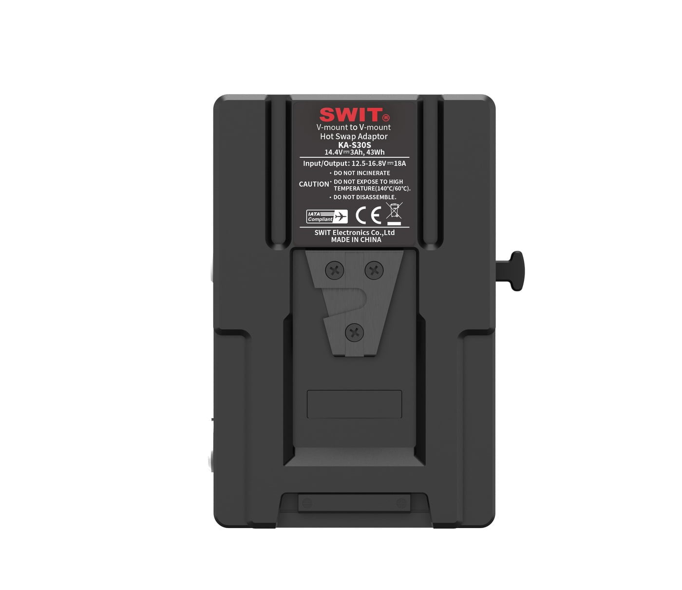 SWIT KA-S30S | High load with multi-sockets Hot-Swap Plate, 14V, V-Mount to V-mount