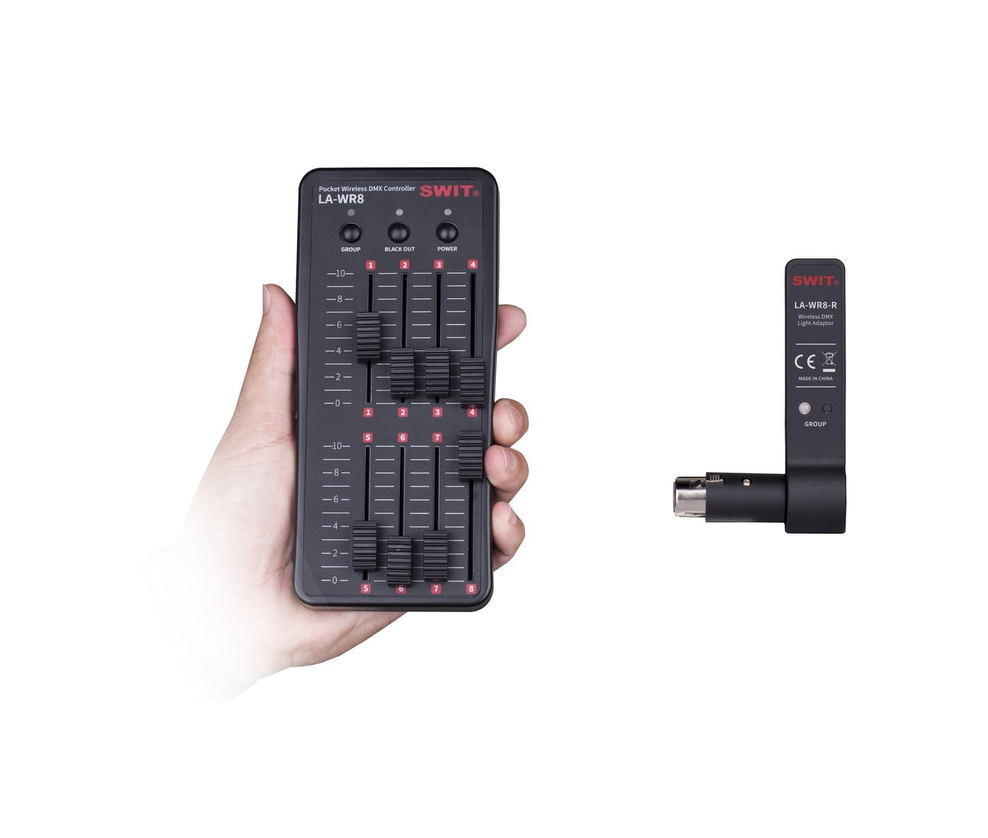 SWIT LA-WR8 Tx+3Rx | Pocket Wireless DMX Controller bundle.???"LA-WR8-kit"