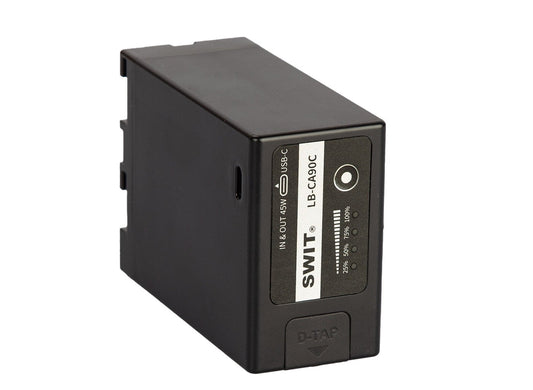 SWIT LB-CA90C | 90Wh BP-A-type DV battery with USB-C and D-tap, fully compatible with Canon BP-A60/A30