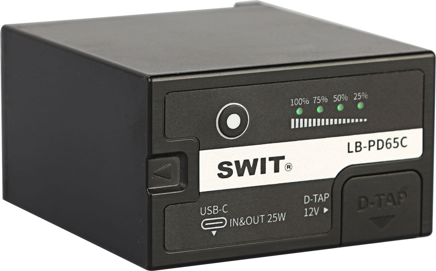 SWIT LB-PD65C | 65Wh D-type DV battery with 12V D-tap and USB-C, Panasonic compatible