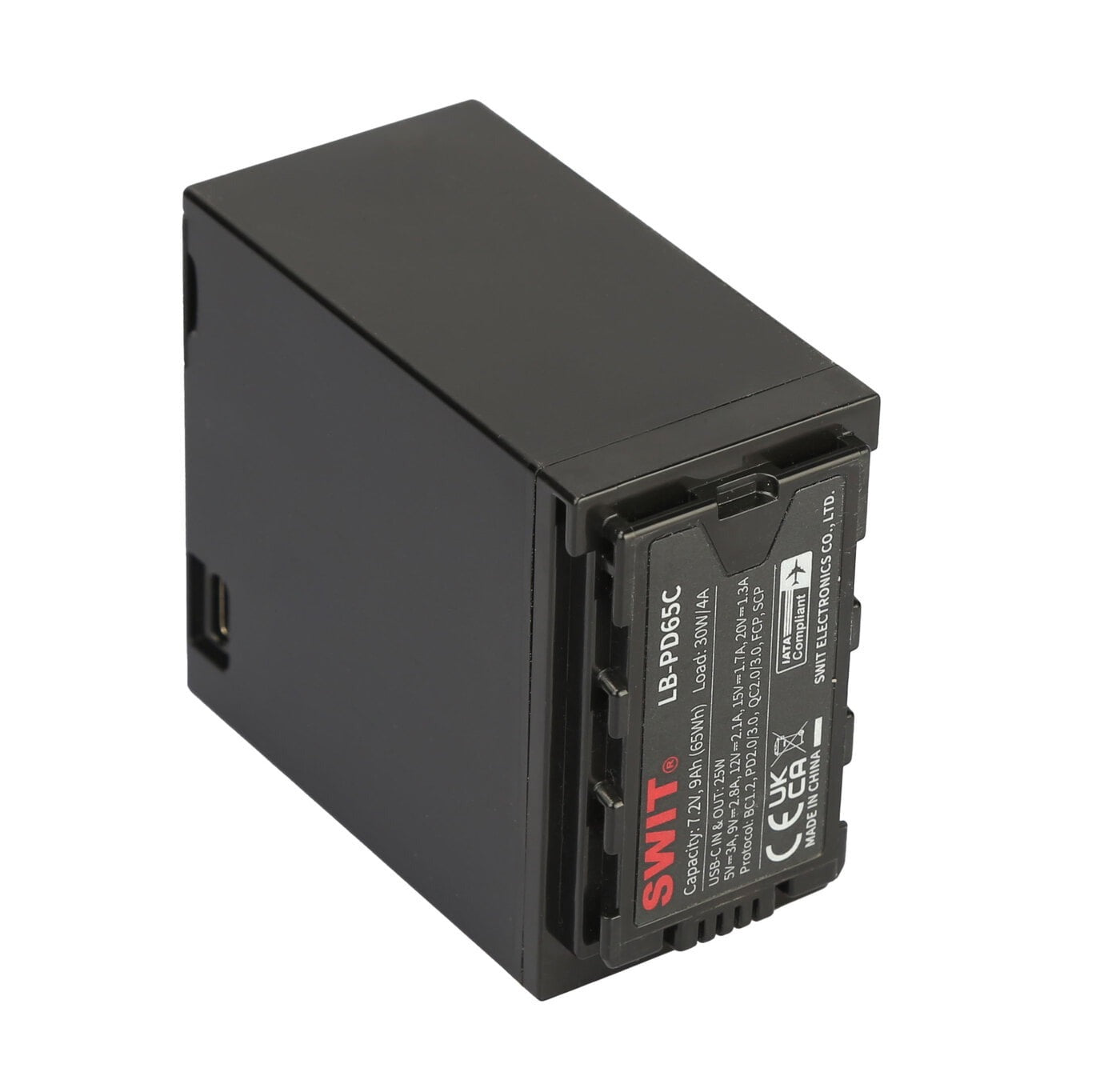 SWIT LB-PD65C | 65Wh D-type DV battery with 12V D-tap and USB-C, Panasonic compatible