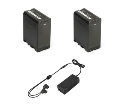 SWIT LB-SU75*2+PC-U130B2 KIT | 2*75Wh BP-U DV batteries + 1*PC-U130B2 Dual D-Tap travel charger