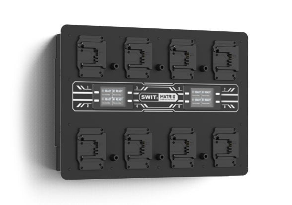 SWIT MATRIX-B8 | 8ch x max 6A Top Fast Simultaneous 14V/28V Wall Charger, B-mount(PC-W461B)