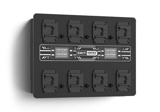 SWIT MATRIX-B8 | 8ch x max 6A Top Fast Simultaneous 14V/28V Wall Charger, B-mount(PC-W461B)