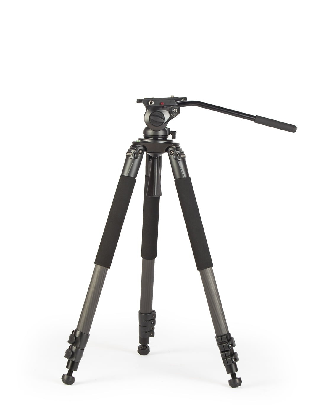 SWIT MUF100C | Carbon-fiber Camera Tripod KIT, with SWIT TH100 Fluid Video Head, 10kg Payload, Soft Bag