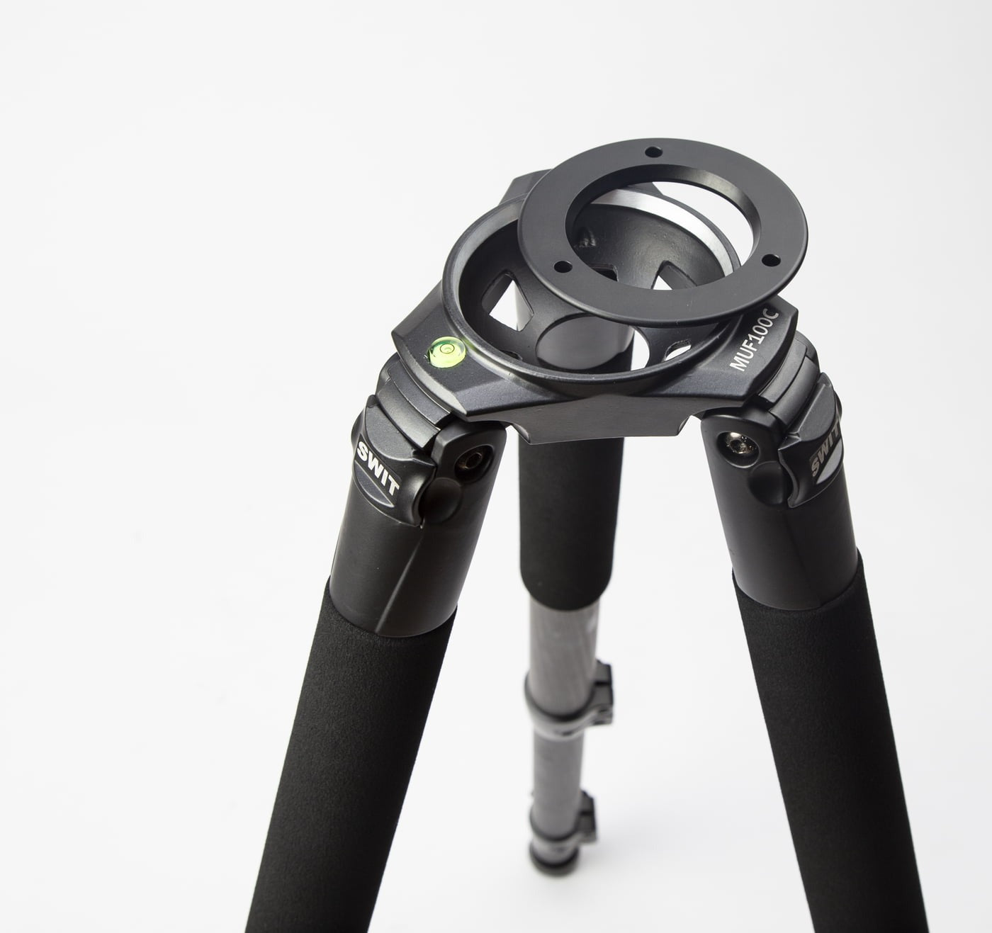 SWIT MUF100C | Carbon-fiber Camera Tripod KIT, with SWIT TH100 Fluid Video Head, 10kg Payload, Soft Bag