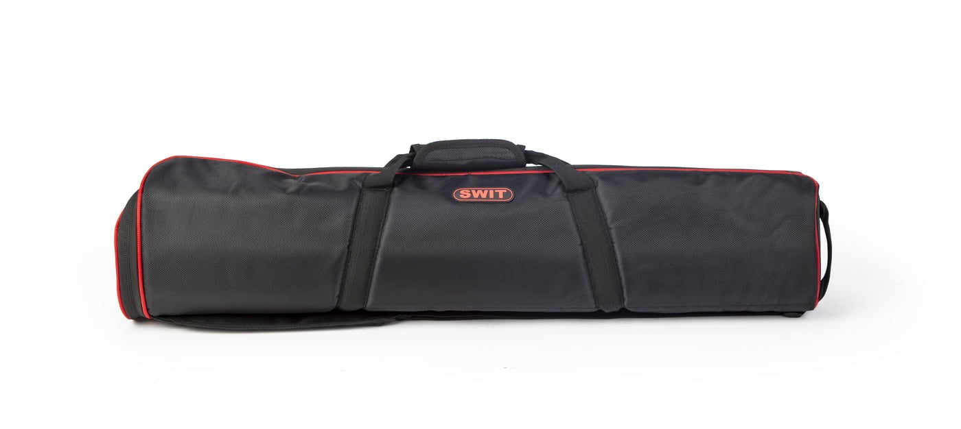 SWIT MUF100C | Carbon-fiber Camera Tripod KIT, with SWIT TH100 Fluid Video Head, 10kg Payload, Soft Bag