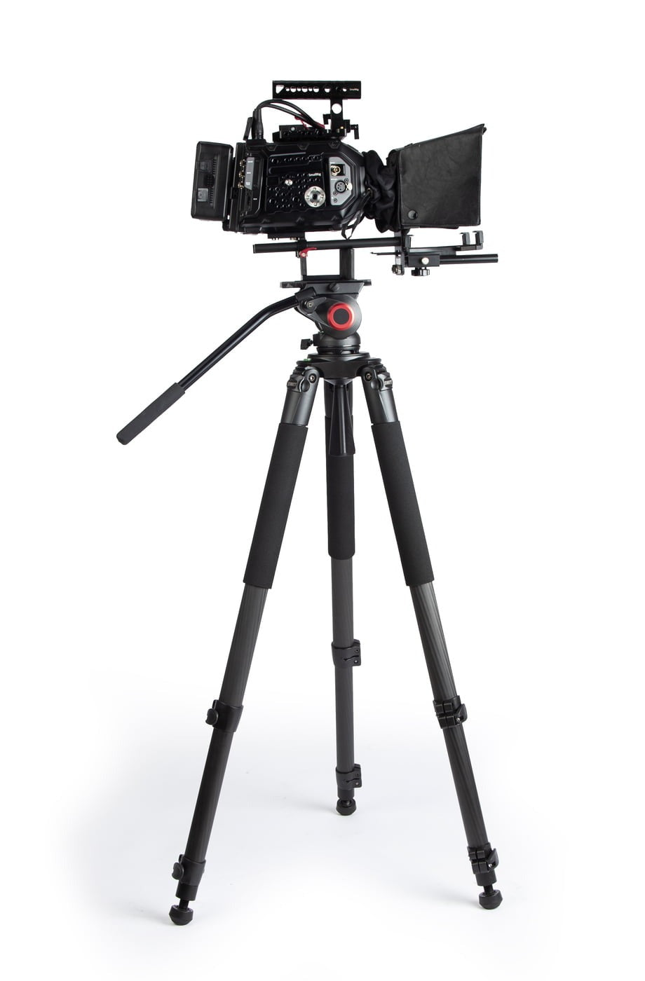 SWIT MUF100C | Carbon-fiber Camera Tripod KIT, with SWIT TH100 Fluid Video Head, 10kg Payload, Soft Bag
