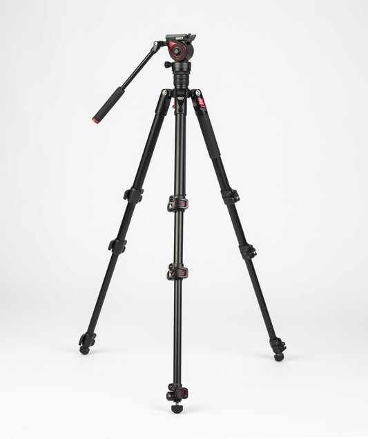 SWIT MUF50 | Aluminum Camera Tripod KIT, with SWIT TH50 Fluid Video Head, 5kg Payload, Soft Bag.