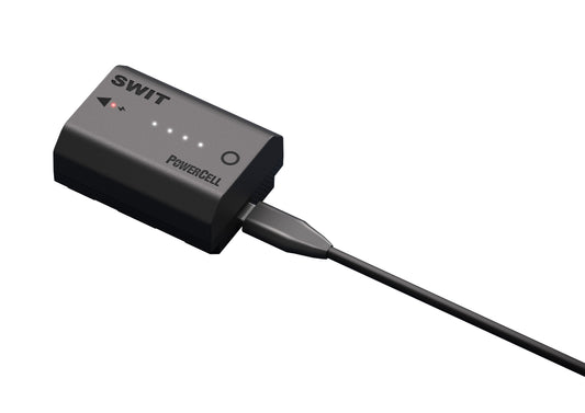 SWIT PowerCell NP-FZ100 | USB-C NP-FZ100 16Wh DC battery Outlasts the Originals, with Status Indicators, for DSLR/Mirrorless e.g. Sony Fx3/FX30, ?7/?9 cameras