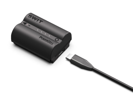 SWIT PowerCell NP-W235 | USB-C NP-W235 16Wh DC battery Outlasts the Originals, with Status Indicators, for DSLR/Mirrorless e.g. Fujifilm X-T4/T5,GFX100II,GFX50S II,GFX ETERNA 55 cameras