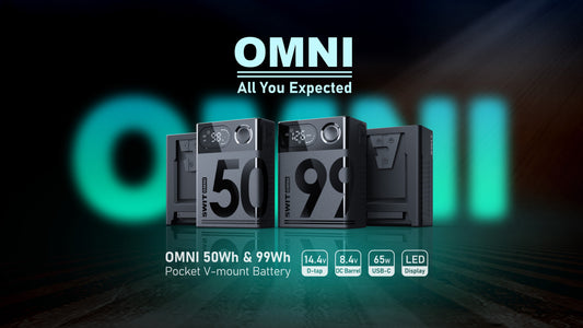 SWIT OMNI-99S | 99Wh 150W-high-load Professional Mini Battery with USB-C for laptop, and LCD Display/D-tap/DC-8V/USB-A, V-Mount, also ideal for long term use or high power draw lights