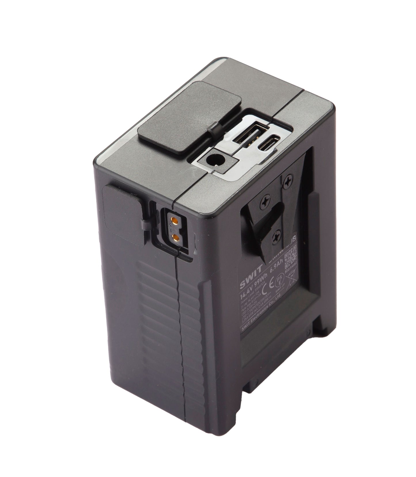 SWIT OMNI-99S | 99Wh 150W-high-load Professional Mini Battery with USB-C for laptop, and LCD Display/D-tap/DC-8V/USB-A, V-Mount, also ideal for long term use or high power draw lights