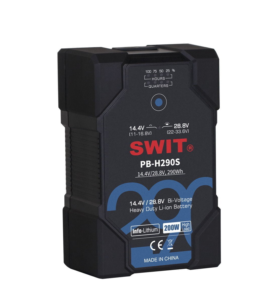 SWIT PB-H290S | 290Wh 28V/14V Smart Battery, V-mount, also ideal for long term use or high power draw lights